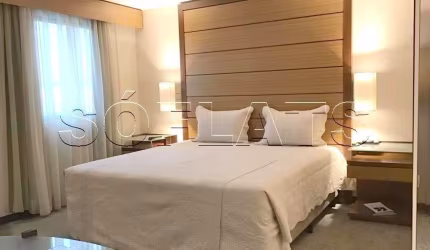 Flat Bourbon Ibirapuera 27m² 1 dormitório 1 vaga para locação em Moema.