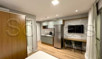 Apto no Residencial Atmosfera Brooklin disponível para locação com 30m² e 1 dormitório