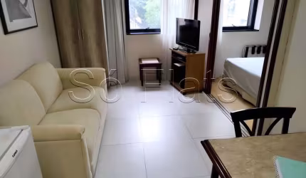 Flat no Le Premier contendo 28m², 1 dormitório e 1 vaga, disponível para locação no Jardim Paulista.
