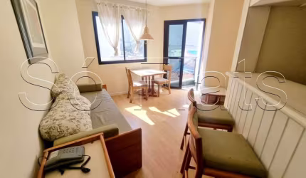 Flat no Jardim Paulista para locação, próximo a Avenida 9 de Julho e Shopping Pamplona.