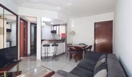 Flat Golden Tower disponível para locação com 40m², 01 dormitório e 01 vaga de garagem.