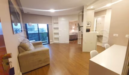 Flat Golden Tower no Itaim Bibi disponível para locação com 1 dormitório e 1 vaga de garagem