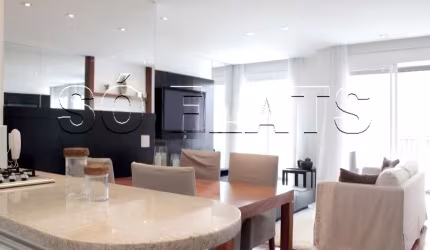 Apto no Diogo Home disponível locação contendo 78m², 1 dormitório com suíte e 2 vagas de garagem.