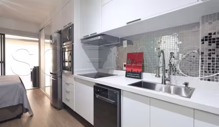 Residencial Air Brooklin, flat disponível para locação contendo 34m² e 1 dormitório.