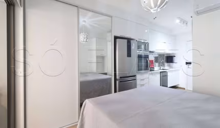 Residencial Air Brooklin, flat disponível para locação contendo 34m² e 1 dormitório.