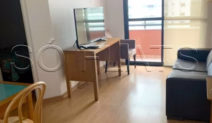 Flat disponível para locação entre a Av. Berrini e Marg Pinheiros, com 02 dorms e cozinha completa.
