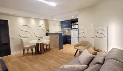 Apto para locação no La Residence Paulista, contendo 38m², 1 dormitório e 1 vaga de garagem.