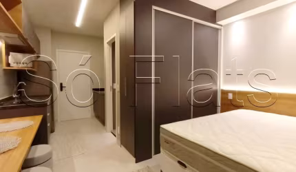 Residencial Viva Benx Vila Olímpia, flat disponível para locação contendo 24m² e 1 dormitório