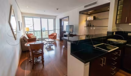 Flat no George V com 60m² e 1 vaga disponível para venda no Itaim Bibi prox. da Av. Nove de Julho