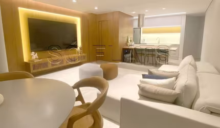 Flat Mandarim disponível para venda com 75m², 01 dormitório e 02 vagas de garagem