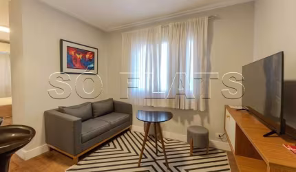 Apto Paulista Flat I, flat disponível para locação com 28m², 01 dorm e 01 vaga de garagem.