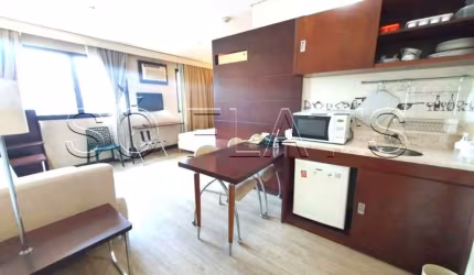 Flat Transamérica Nações Unidas disponível para venda com 28m², 01 dormitório e 01 vaga de garagem