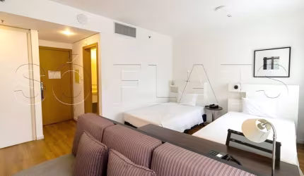 Flat Comfort Alphaville, disponível para venda com 28m², 1 dormitório e 1 vaga