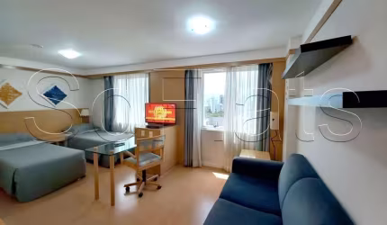 Paulista Classic, apto disponível para locação contendo 28m², 1 dormitório e 1 vaga de garagem.