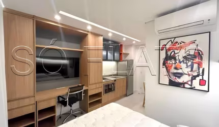 Residencial Think Home Republica, apto disponível para locação contendo 23m² e 1 dormitório.