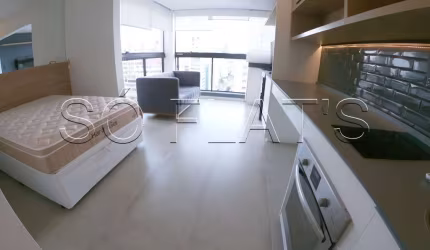 Residencial You Jardim Paulista, apto com 27m², 1 dormitório e 1 vaga, disponível para locação.