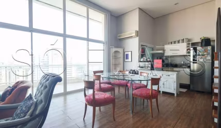 Mandarim, apto de alto padrão disponível para locação contendo 108m², 1 dormitório e 1 vaga.
