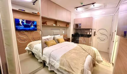 Studio VN Chez Frei Caneca, studio disponível para locação com 18m² e 01 dormitório.