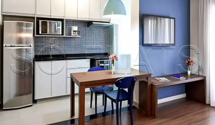 Flat Royal Brooklin, apartamento disponível para venda com 43m², 1 dormitório e 1 vaga de garagem