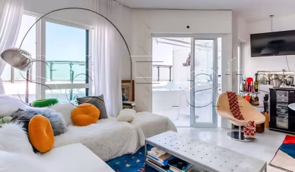 Flat na cobertura do Paradise Garden para locação no Paraíso bem localizado próximo da Av. Paulista.