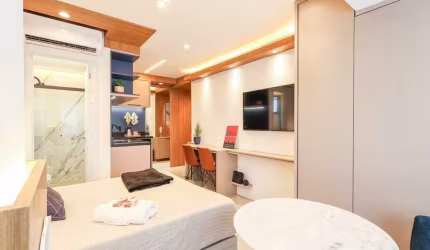 Studio Uwin Brookiln, apto disponível para locação com 25m² e 01 dormitório