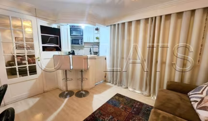 Higienópolis Classic, flat disponível para locação contendo 61m², 2 dormitórios e 2 vagas.