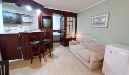 Flat disponível para locação em Higienopolis, prox a Av. Pacaembu, Pq. Buenos Aires e Av. Angelica.