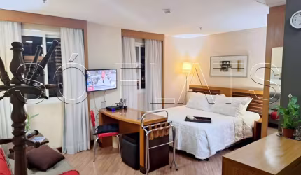 Wyndham São Paulo Paulista, flat disponível para locação contendo 29m², 1 dormitório e 1 vaga.