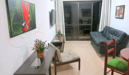 Flat no Central Park disponível para locação contendo 61m², 2 dormitórios e 1 vaga de garagem.
