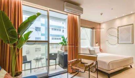 Flat Transamérica Executive Paulista disponível para venda com 31m², 1 dormitório e 01 vaga