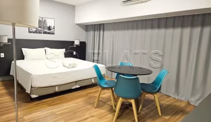 Apto Wyndham São Paulo Berrini disponível para locação com 29m², 01 dormitório e 01 vaga de garagem.