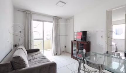 Apto no Plaza Concord disponível para locação com 38m², 01 dorm e 01 vaga de garagem.