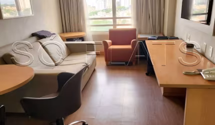 Apto em Guarulhos com fácil acesso a SP contendo 33m² 1 dormitório 1 vaga disponível para locação.