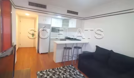 Le Premier, apto disponível para locação com 28m², 1 dormitório e 1 vaga de garagem.