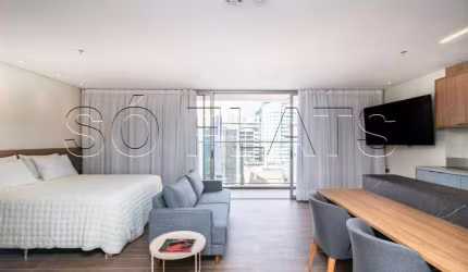 W Residences, apto disponível para locação contendo 55m², 1 dormitório e 1 vaga.