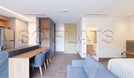 W Residences, studio disponível para locação contendo 55m², 1 dormitório e 1 vaga.