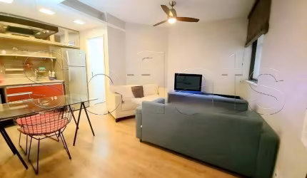 La Residence Paulista lindo e decorado com 1 dormitório e 1 vaga disponível para locação no Jardins.