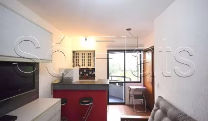 Flat Griffes Residencial Service disponível para venda com 35m², 1 dormitório e 1 vaga de garagem