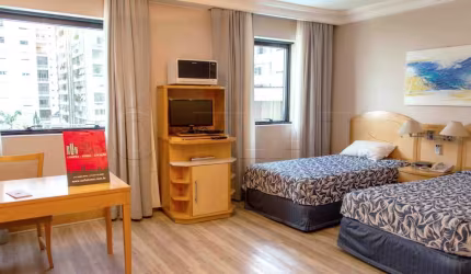 Flat Tryp Higienópolis disponível para venda com 28m², 1 dormitório e 1 vaga de garagem