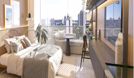 Residencial Nik Faria Lima, apartamento no modelo Studio com 24m² e 1 dormitório