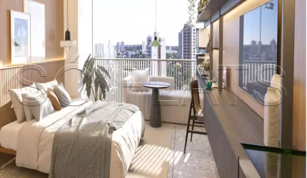 Residencial Nik Faria Lima, apartamento no modelo Studio com 24m² e 1 dormitório