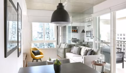 Residencial Geo Berrini, apto disponível para locação contendo 63m², 1 dormitório e 1 vaga.