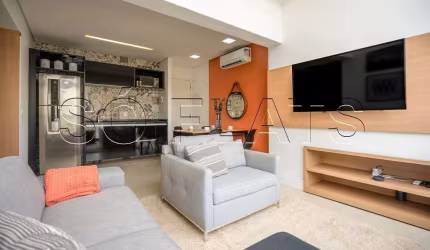 Apto no Residencial Vox Vila Olímpia disponível para locação contendo 70m², 1 dorm e 1 vaga.