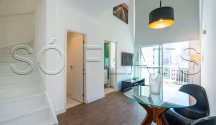 Flat à venda no The Blue Loft , com 44m², 1 dormitório, 1 vaga totalmente mobiliado.