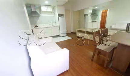 Apto Paulistânia contendo 42m², 1 dormitório e 1 vaga para locação no Jardim Paulista.