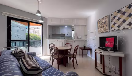 Apto disponível para locação no Free Flex com 55m², 2 dormitórios e 2 vagas no Jardim Paulista.