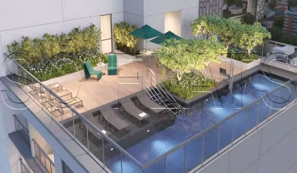 Residencial Hub Brooklin, Apartamento disponível para venda com 50m² e 1 dormitório