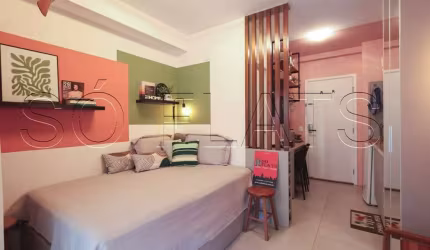 Lindo Residencial Think Home República disponível para venda com 21m² e 1 dormitório