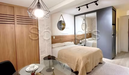 Stay Aeroporto, studio disponível para locação com 30m², 1 dormitório e 1 vaga de garagem.