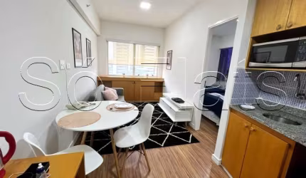 Flat para locação na Bela Vista, prox ao Hosp Beneficência Portuguesa, 23 de Maio e Av. Paulista.